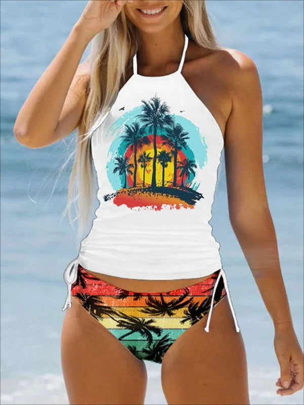 JO | Stylish printed swimsuit in a split design