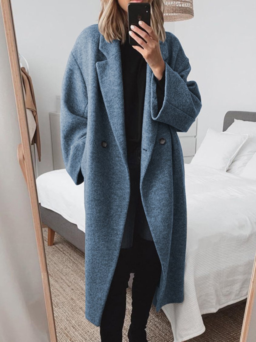 JO | Long oversized wool blend coat