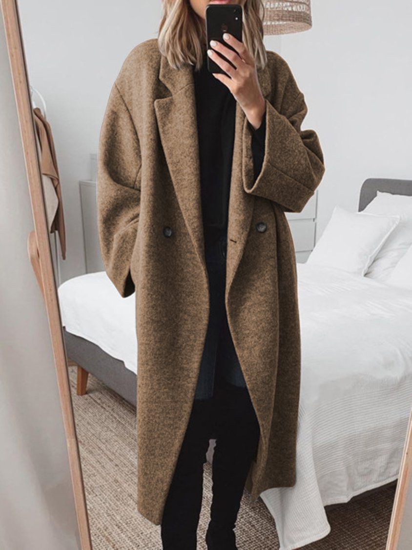 JO | Long oversized wool blend coat