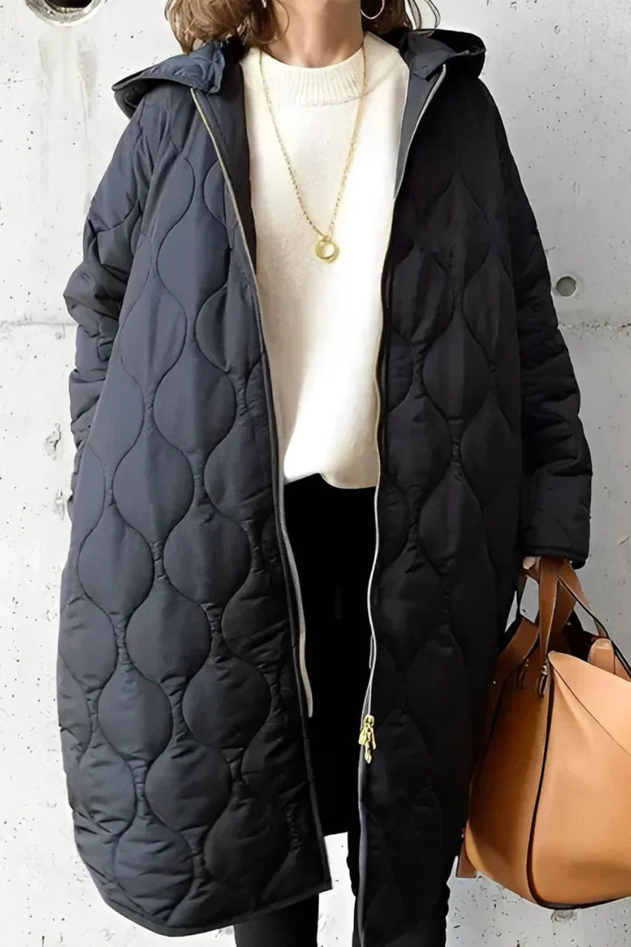 JO | Quilted coat with hood
