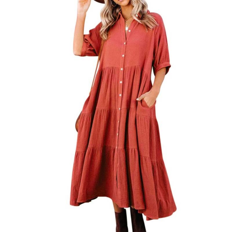 JO | Midi shirt dress with pockets