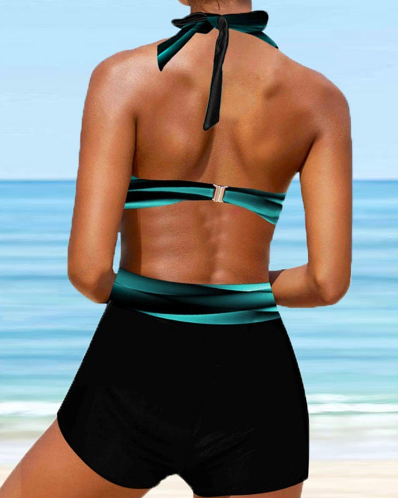 JO | Neckholder Crossbikini med Band