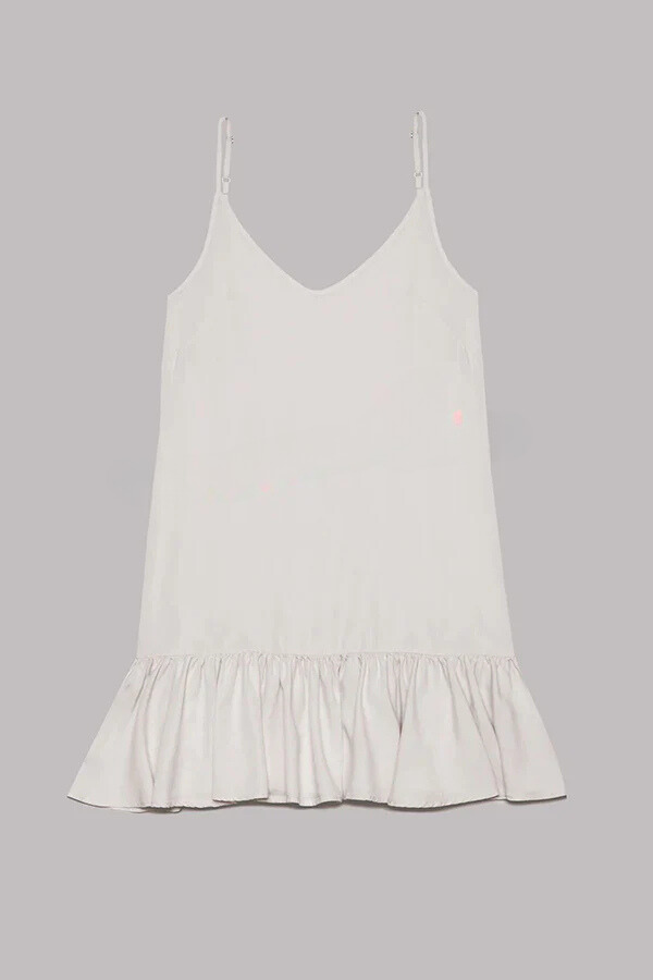 JO | Cotton-linen blend Flowing A-line mini dress
