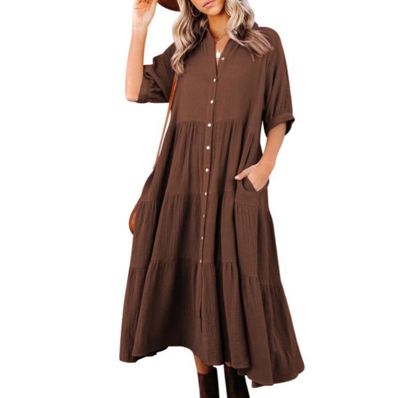 JO | Midi shirt dress with pockets