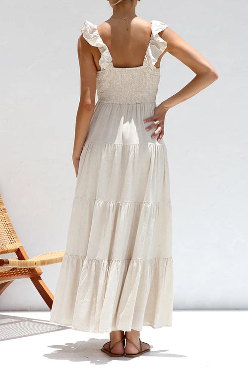 JO | Linen sleeveless maxi dress