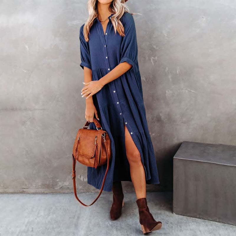 JO | Midi shirt dress with pockets