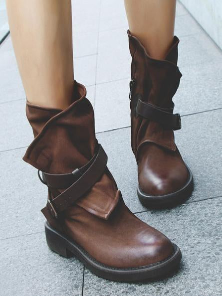 JO | Vintage ankle boots with buckles