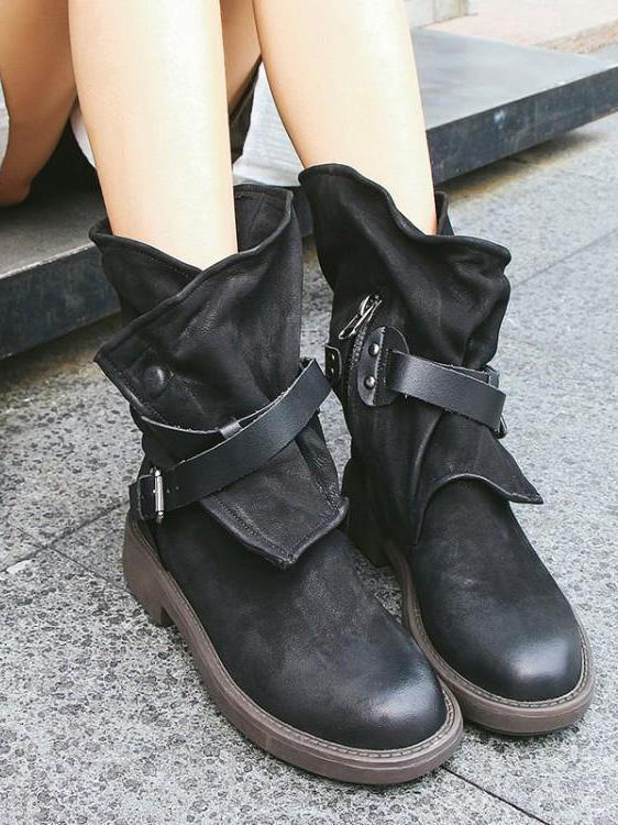 JO | Vintage ankle boots with buckles