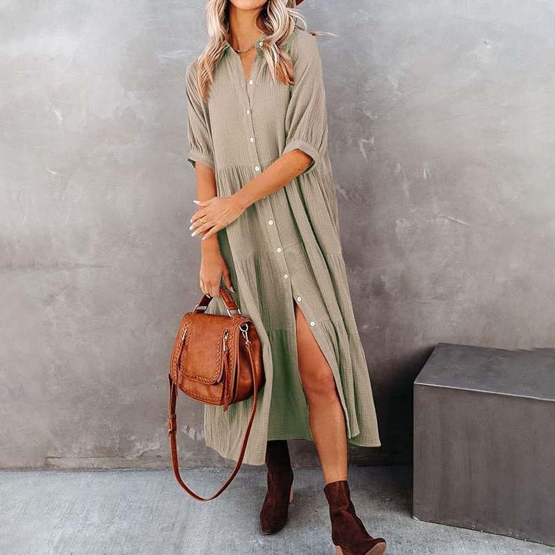 JO | Midi shirt dress with pockets