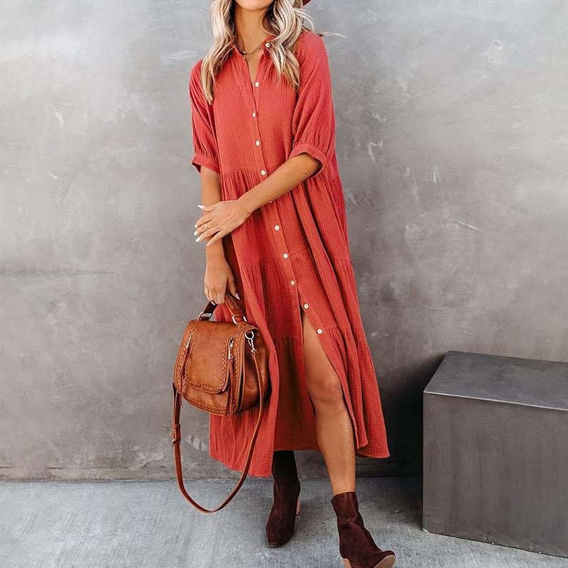JO | Midi shirt dress with pockets