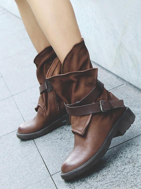 JO | Vintage ankle boots with buckles