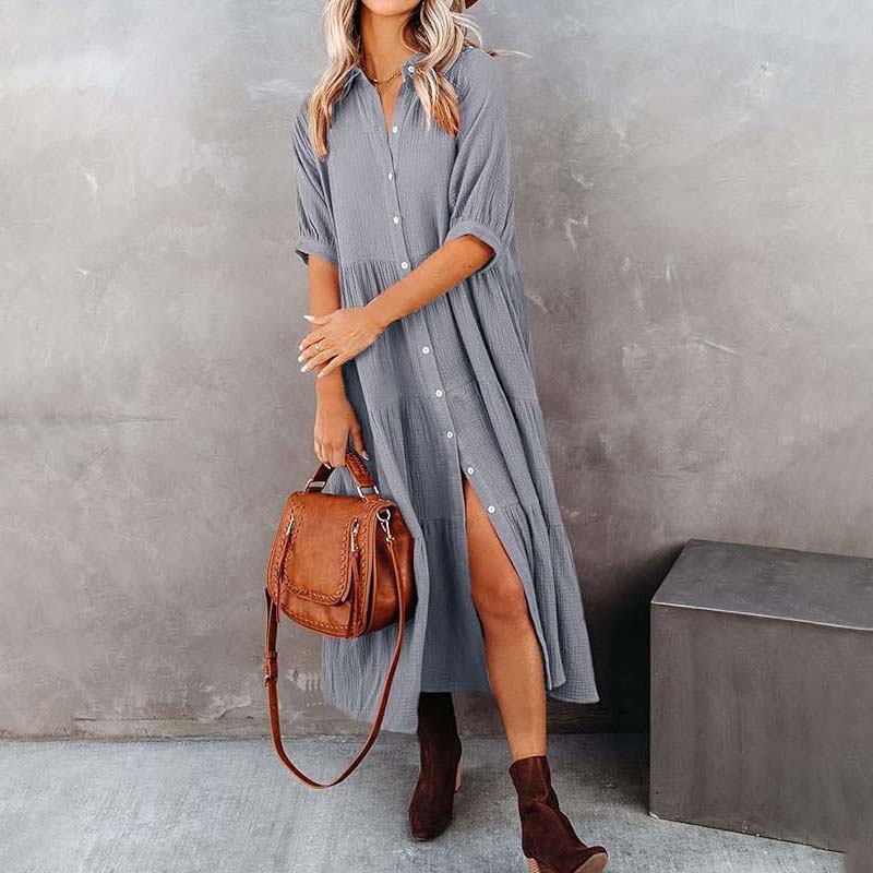 JO | Midi shirt dress with pockets