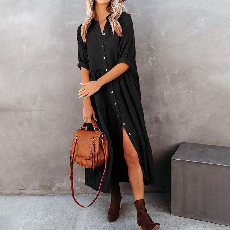 JO | Midi shirt dress with pockets