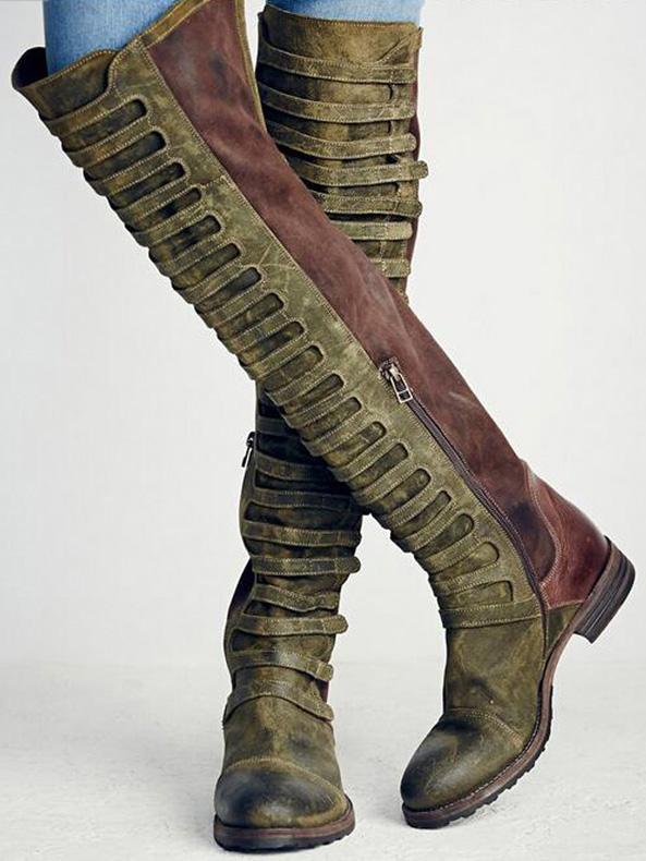 JO | Knee-high gladiator boots with straps