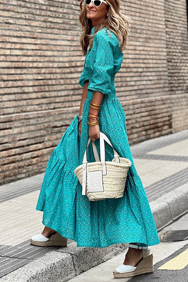 JO | Special Treat Printed maxi dress with elastic waist