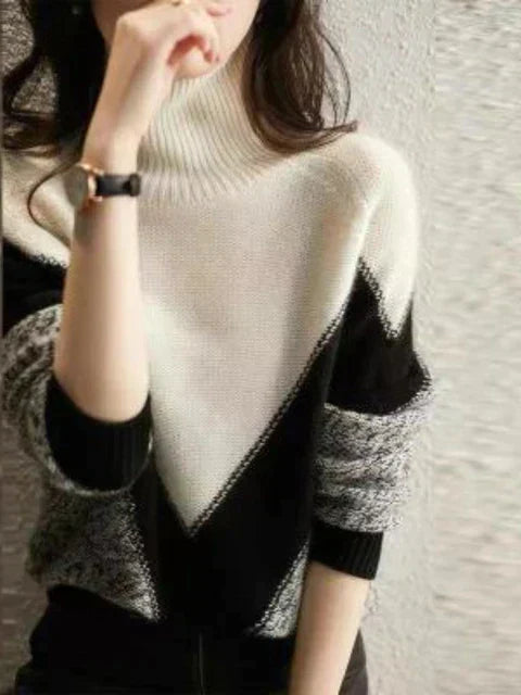 JO | Elegant sweater in contrasting color