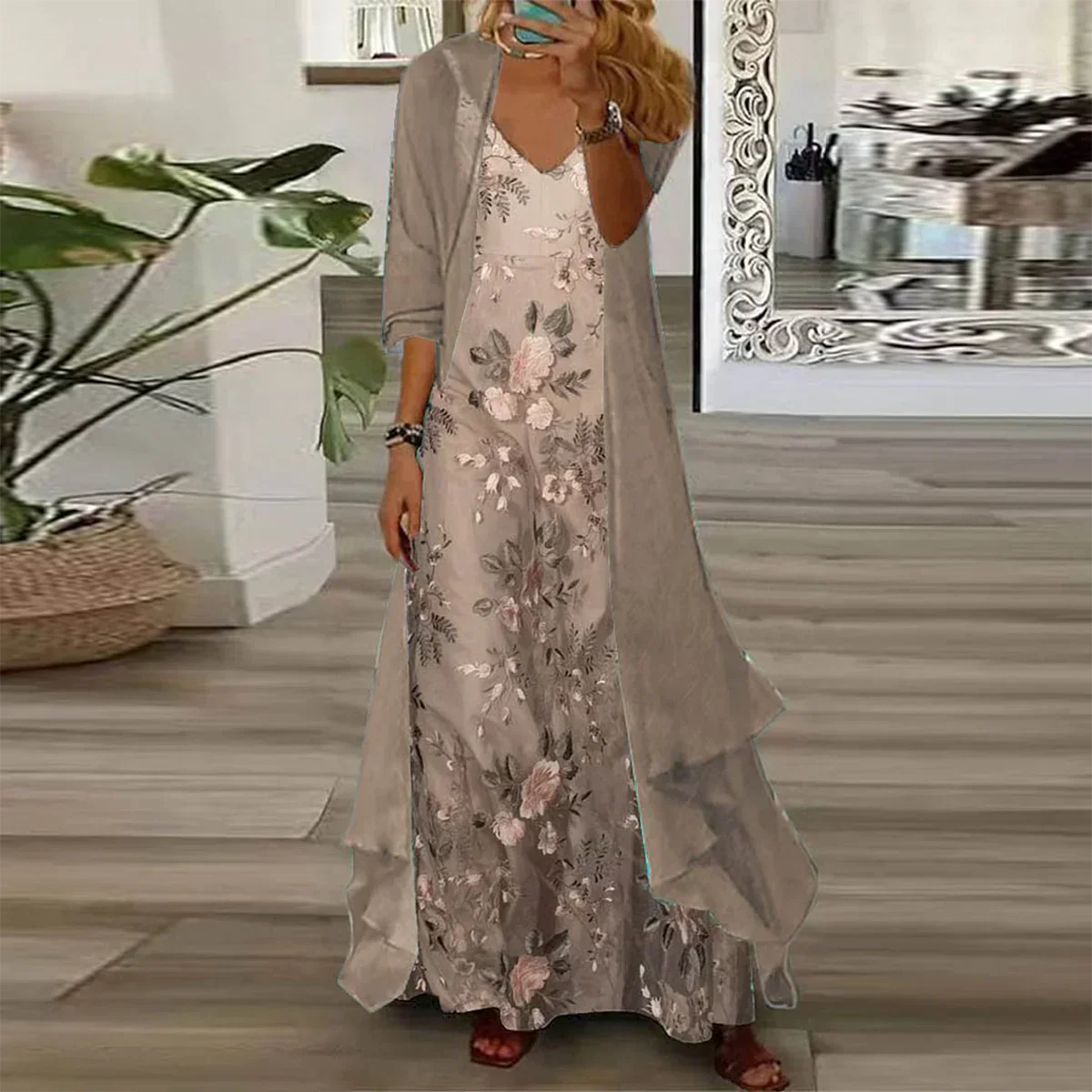 JO | Maxi dress with jacket