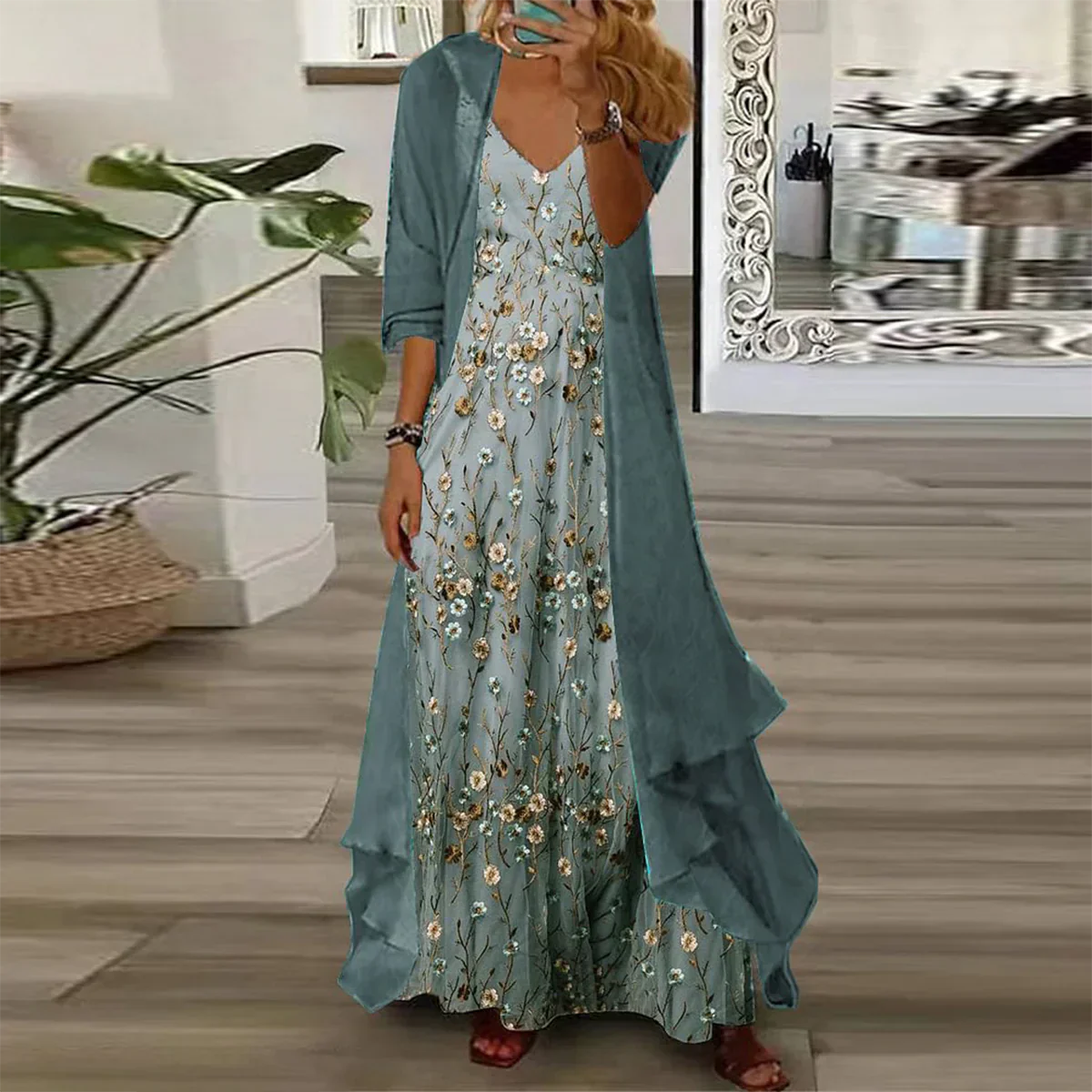 JO | Maxi dress with jacket