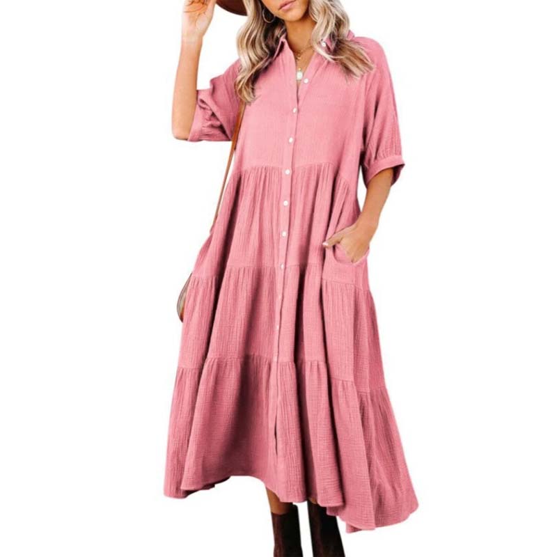 JO | Midi shirt dress with pockets