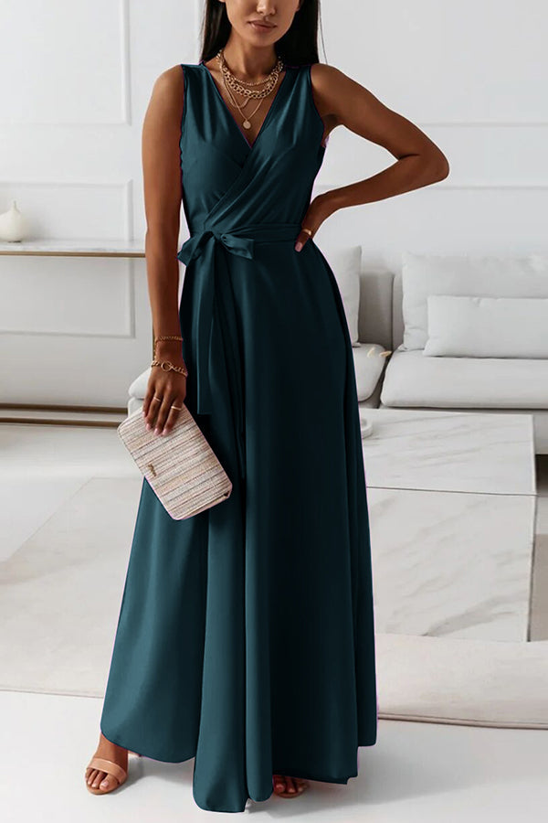 JO | Wrap strap maxi dress