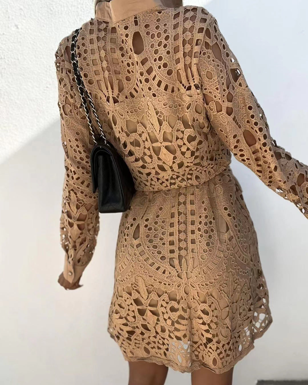 JO | Lace-up shirt dress