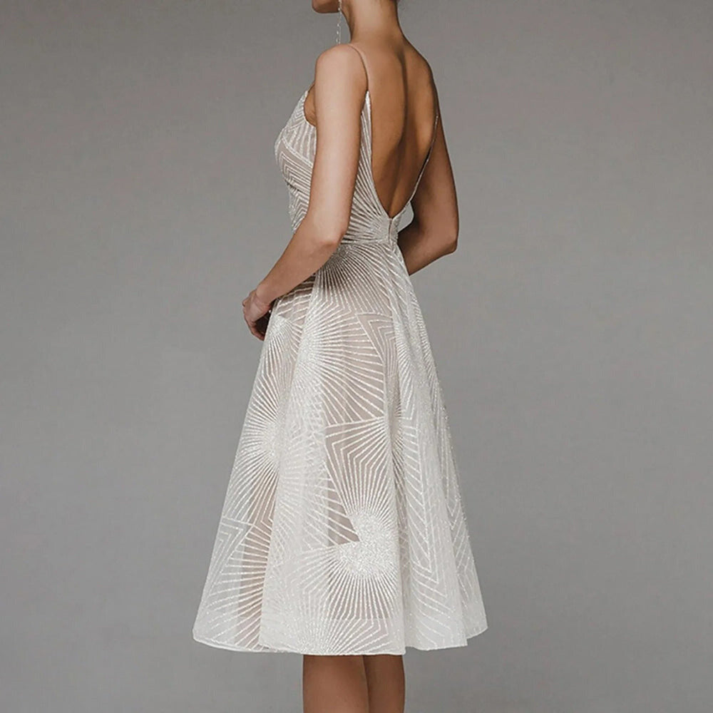 JO | Elegant printed midi dress