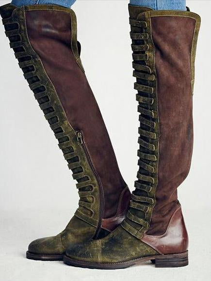 JO | Knee-high gladiator boots with straps
