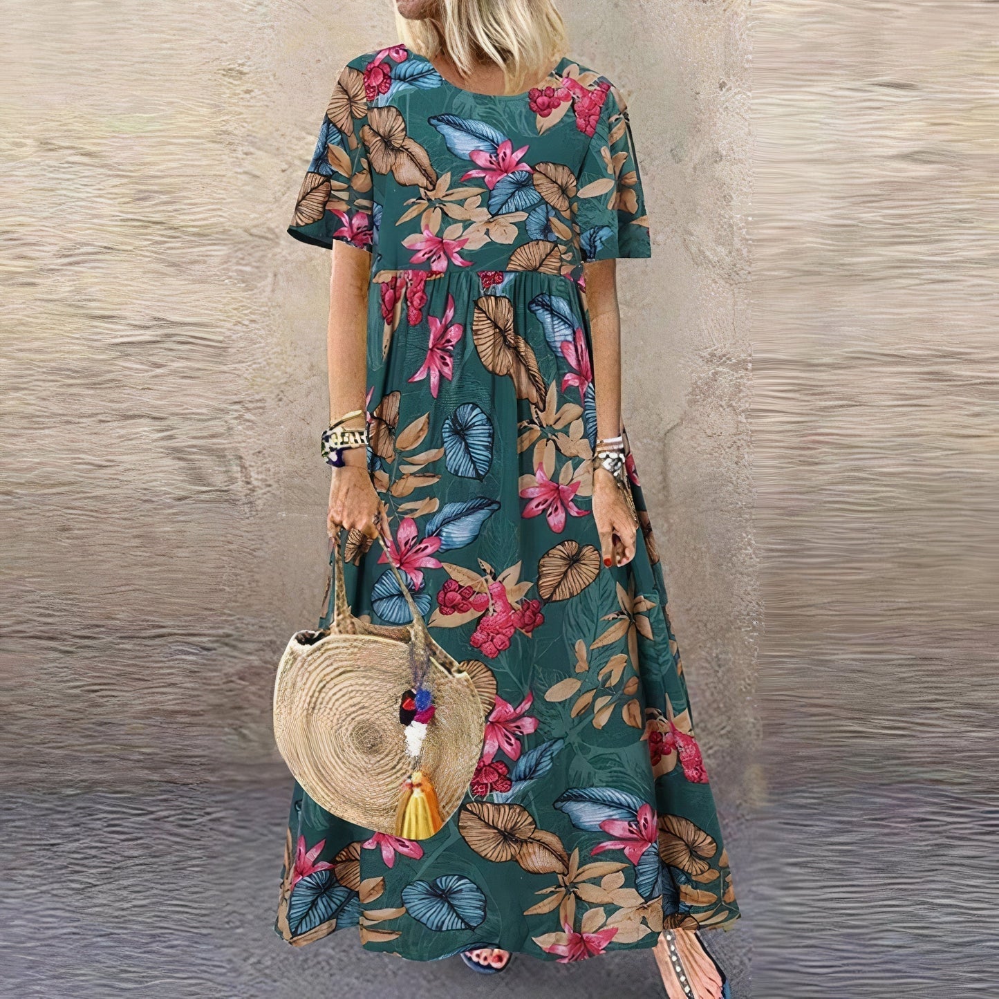 JO | Vibrant Floral Maxi Dress