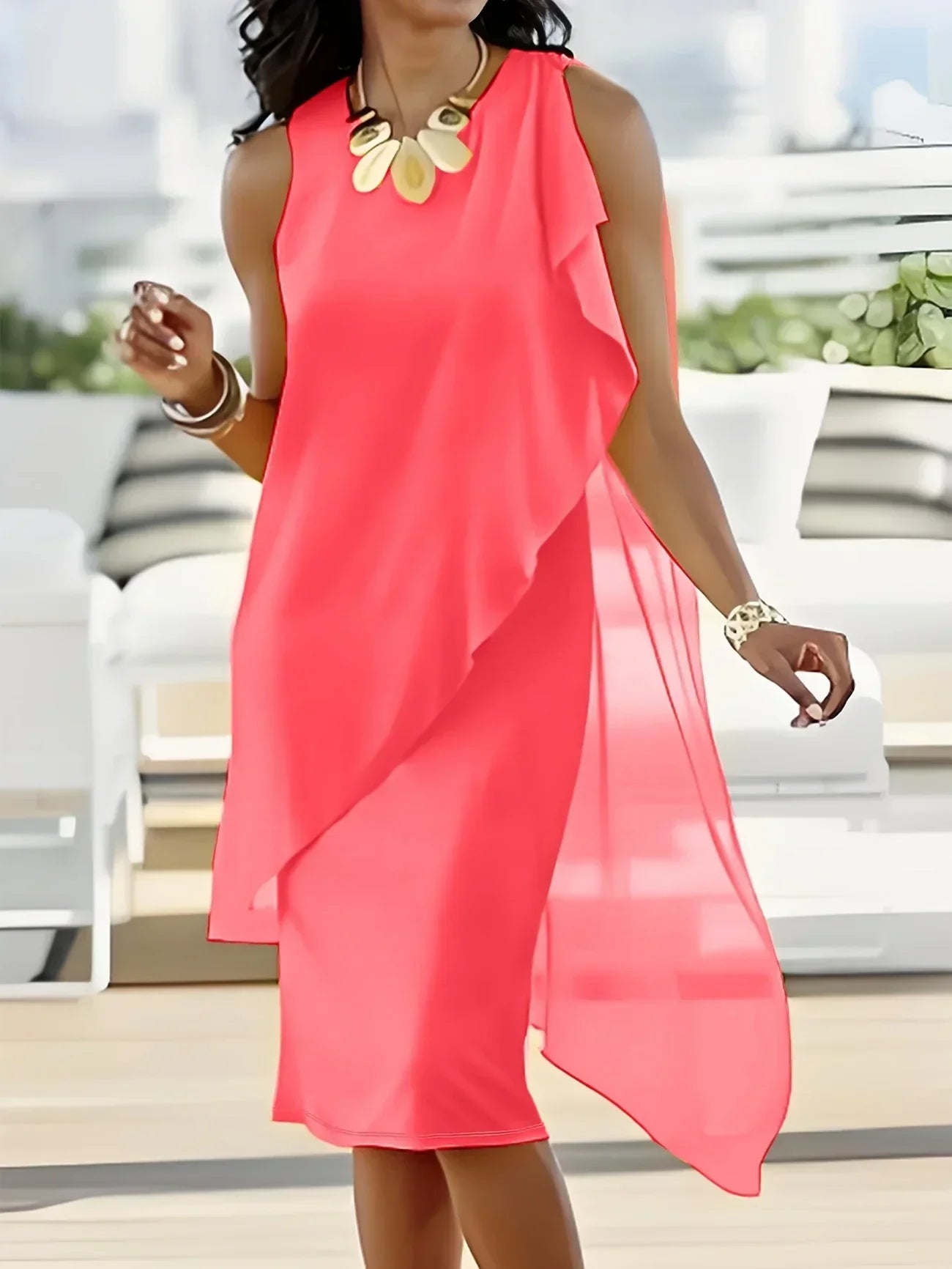 JO | TIMELESS SLEEVELESS MIDI DRESS