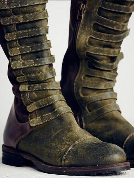 JO | Knee-high gladiator boots with straps