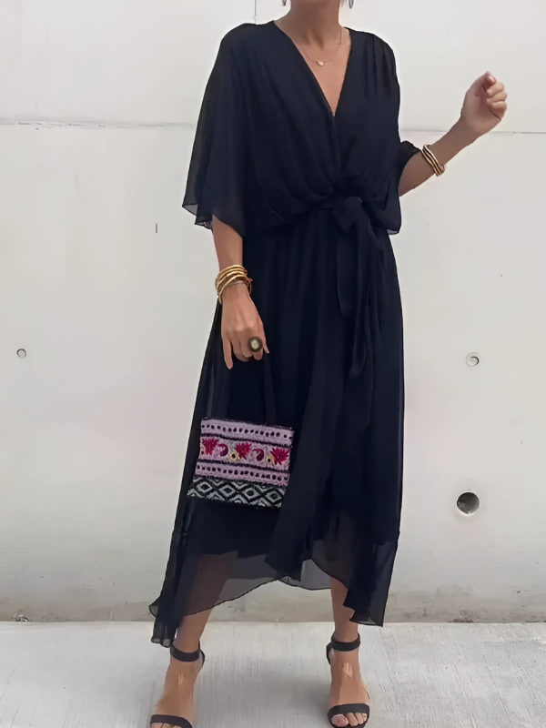 JO | Timeless midi dress in a wrap look