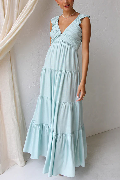 JO | Linen sleeveless maxi dress