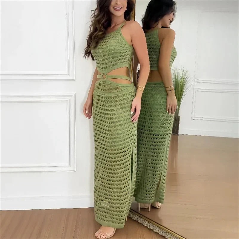 JO | elegant maxi dress with cut-outs