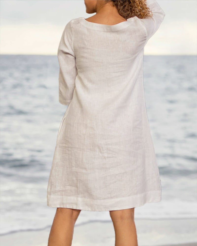 JO | 3/4 sleeve dress loose fit mini dress