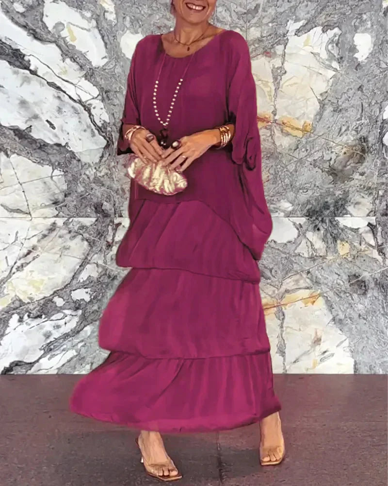JO | Elegant maxi dress with plunging neckline