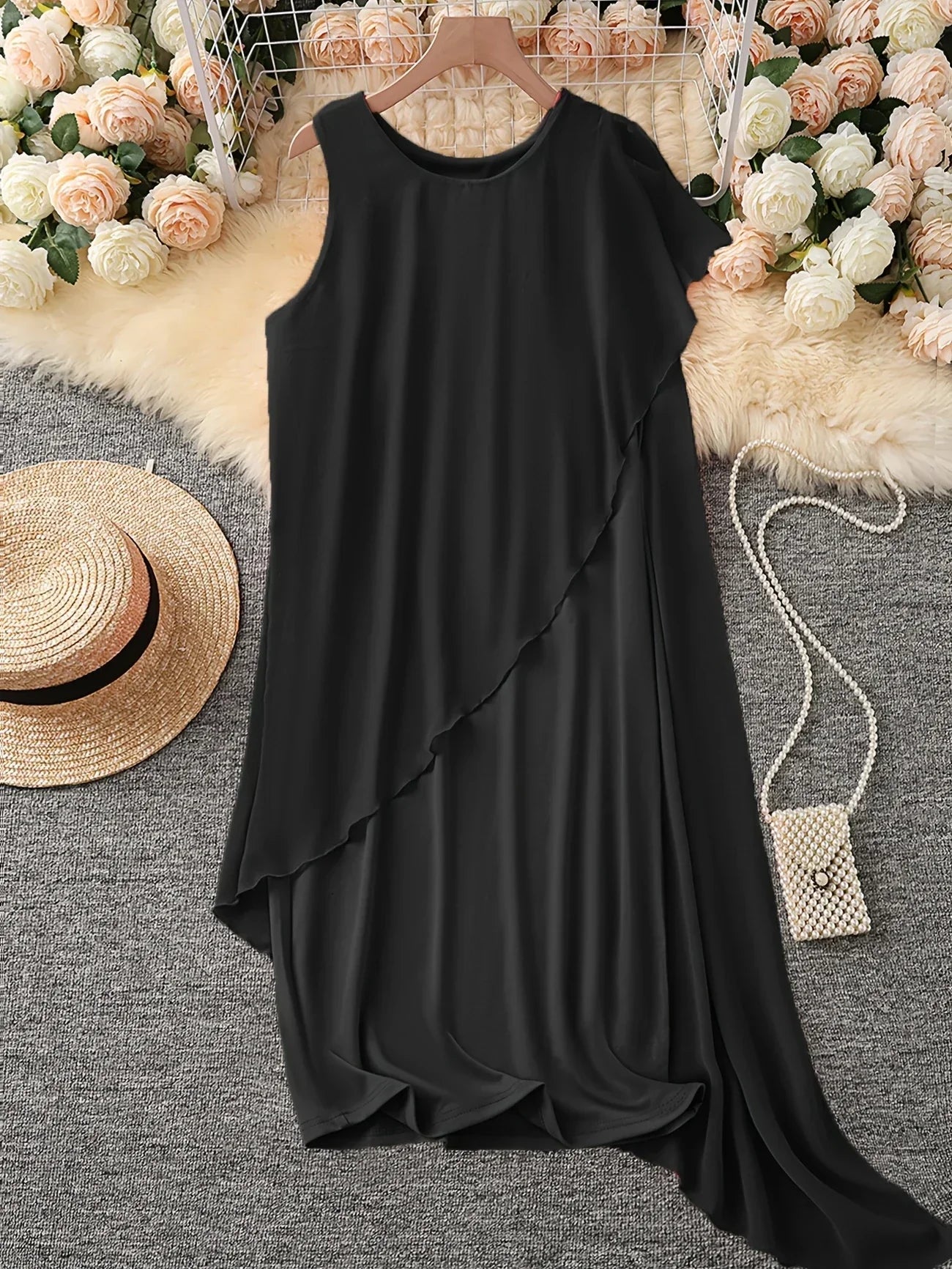 JO | TIMELESS SLEEVELESS MIDI DRESS