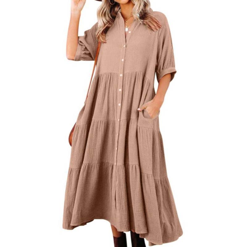 JO | Midi shirt dress with pockets