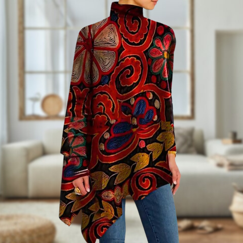 JO | Elegant patterned sweater in vintage style