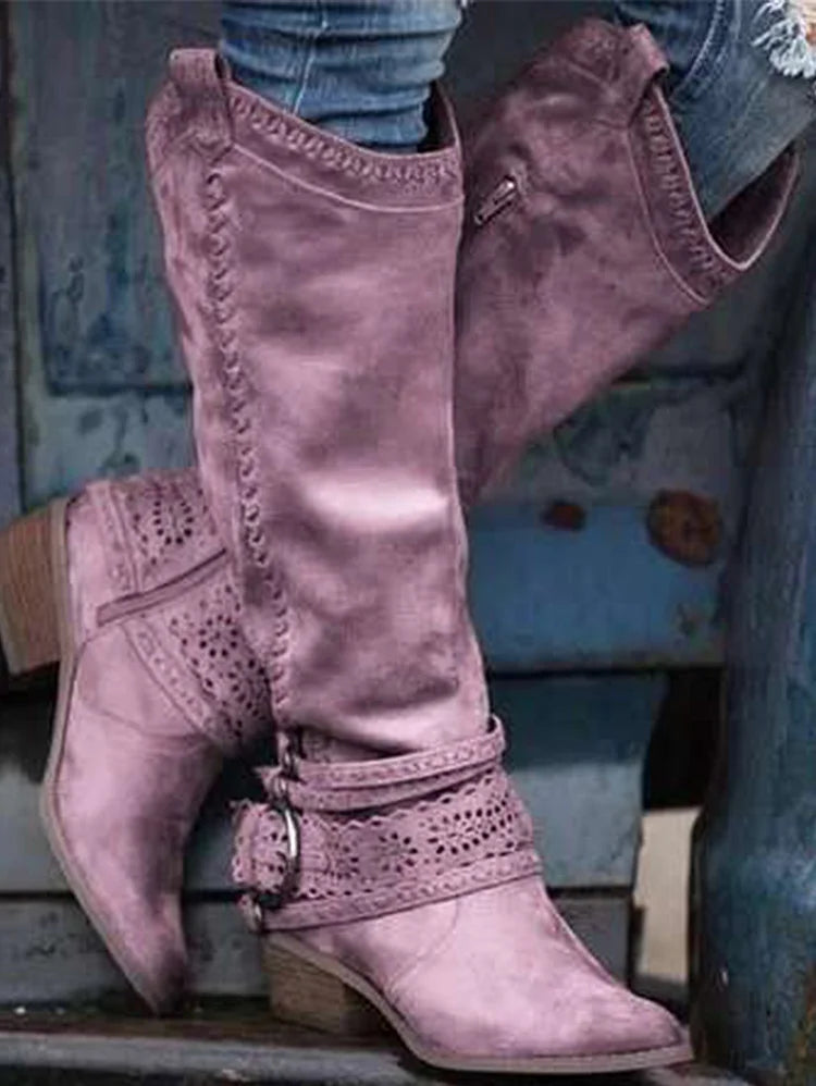 JO | knee-high boho western boots
