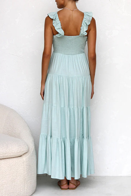 JO | Linen sleeveless maxi dress