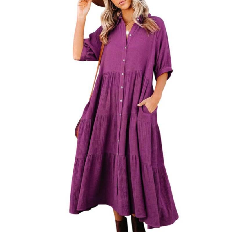 JO | Midi shirt dress with pockets
