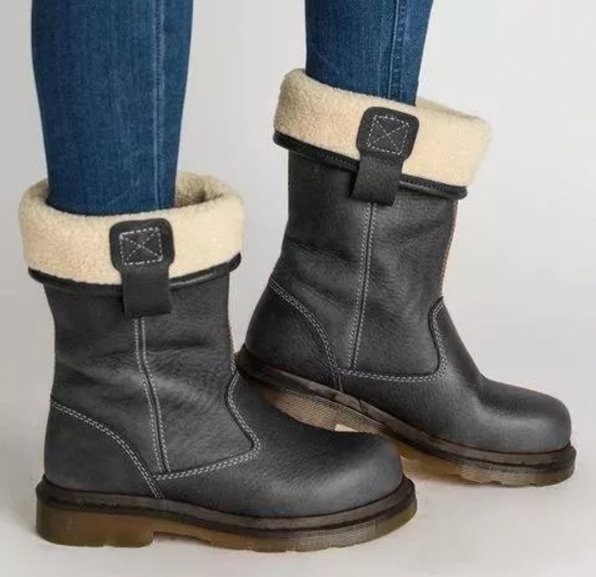 JO | Robust knee-high leather boots