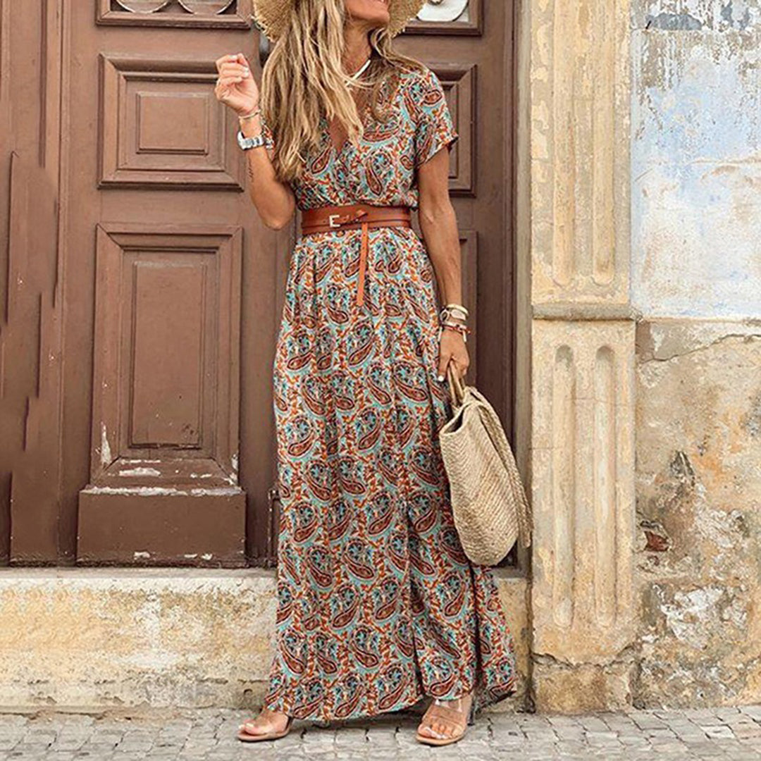 JO | Boho maxi dress with belt