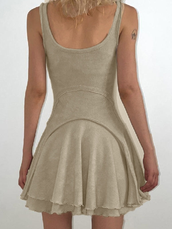 JO | Patchwork sleeveless bodycon mini dress