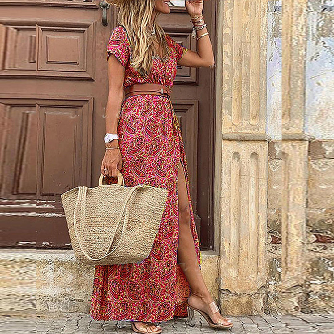 JO | Boho maxi dress with belt