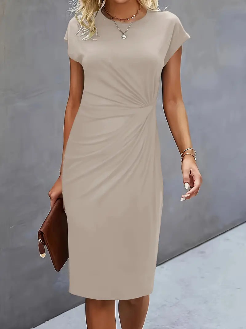 JO | Midi dress with bow at the front for women