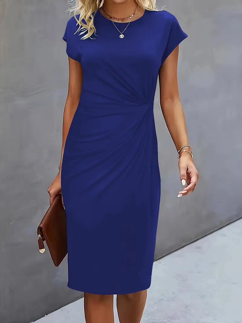 JO | Midi dress with bow at the front for women