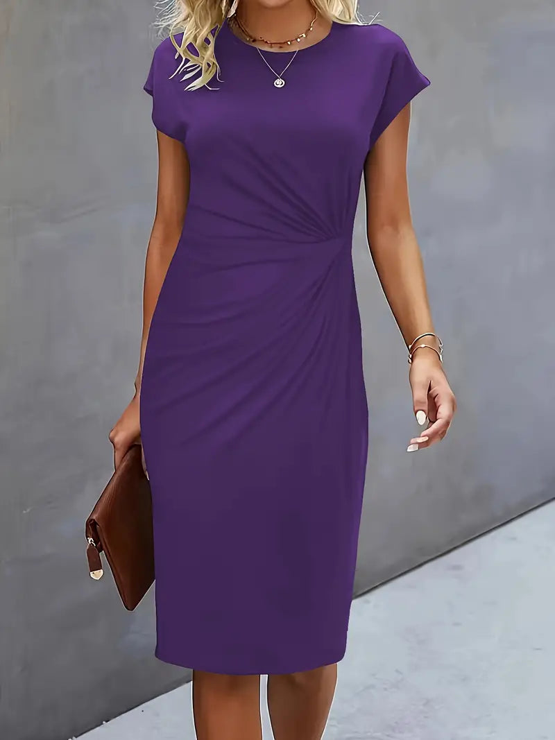 JO | Midi dress with bow at the front for women