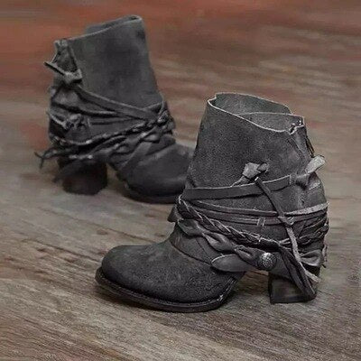 JO | Rustic boho wrap boots