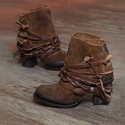 JO | Rustic boho wrap boots